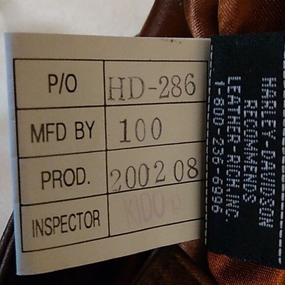 RARE Harley Davidson Leather Pants Size 8 Authentic Curvy - Picture 14 of 15